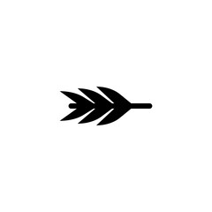 Wooden arrow in Indian tribal style