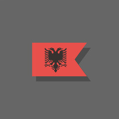 Illustration of albania flag Template