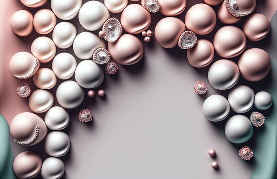 natural pearl jewelry banner the perfect gift for a fashionista with generative ai