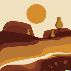 illustration of a landscape