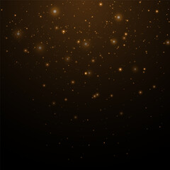 A flash of light and dust. Magic glow light effect. Vector glowing light glitter abstract background. Camera effect. Vector illustration.