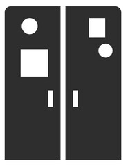 File binders icon. Paper document archive symbol