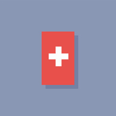 Obraz premium Illustration of switzerland flag Template