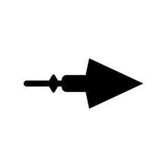 Wooden arrow in Indian tribal style