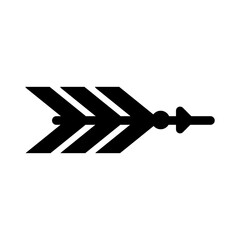 Wooden arrow in Indian tribal style