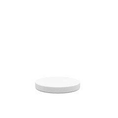 white stone podium platform stage isolated on Png background	