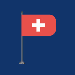 Fototapeta premium Illustration of switzerland flag Template
