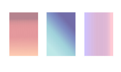 Fototapeta na wymiar Set of gradient backgrounds. Mobile phone screen, website. Vector