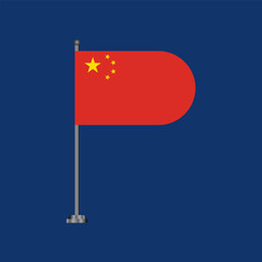 Illustration of china flag Template