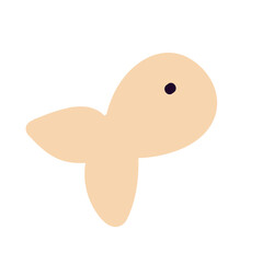 Cute fish. Vector illustration in the style of a doodle. Vector illustration