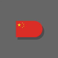 Illustration of china flag Template