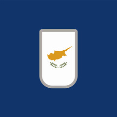Illustration of cyprus flag Template