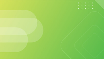 Abstract green fluid shape modern background with copy space, vector.