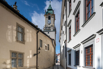 old and new architecture around the streets of slovakias capital city, bratislava
