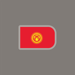 Illustration of kyrgyzstan flag Template