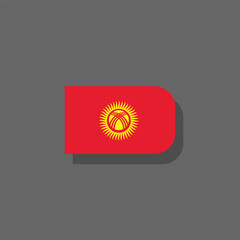 Illustration of kyrgyzstan flag Template