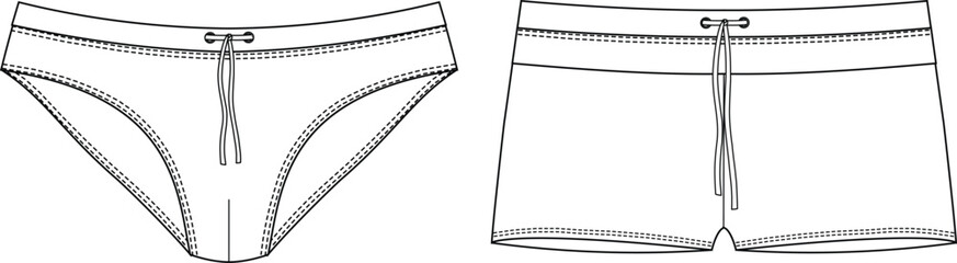 Man fashion, garment, isolated, boxer shorts, trunks, bundle, painting, men briefs, pants, boxer, style, strings, underpants, vector, clothing, long underwear, underwear, swimwear