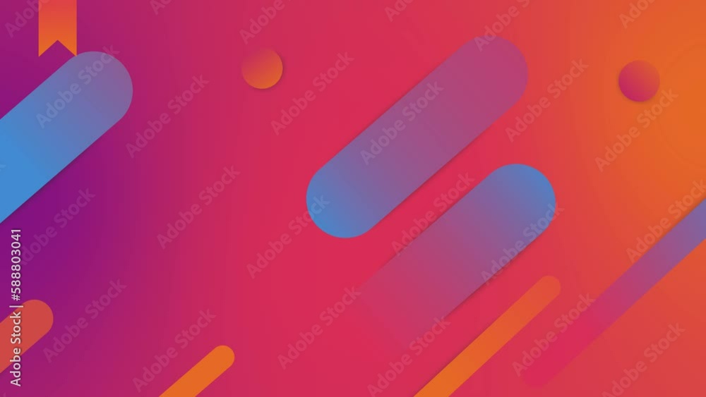 Poster bright colorful abstract background with gradient lines. seamless looping. 4k