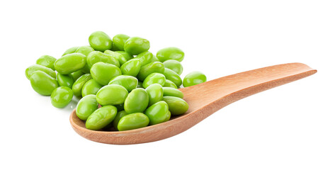 green soybeans seeds isolated on transparent png