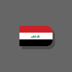 Illustration of iraq flag Template