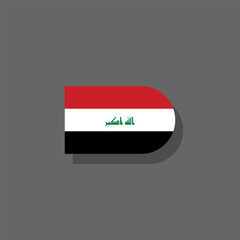 Illustration of iraq flag Template