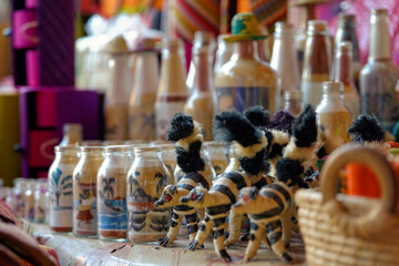 Marché artisanal à Madagascar