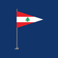 Illustration of lebanon flag Template