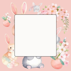 easter bunny frame