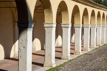comacchio regional park delta del po lagoon city famous for its archaeological excavations and eel...