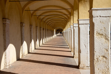 comacchio regional park delta del po lagoon city famous for its archaeological excavations and eel...