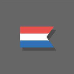 Illustration of luxembourg flag Template