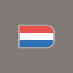 Illustration of luxembourg flag Template
