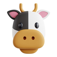 3d cow illustration