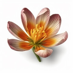 Fototapeta premium spring flowers on white background