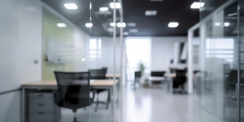 Abstract blurred office interior room - obrazy, fototapety, plakaty