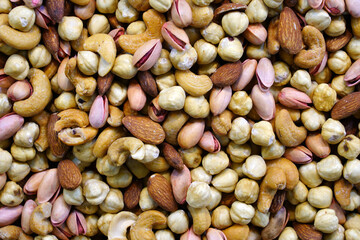 mixed nuts grains in the market, karışık kuruyemiş        