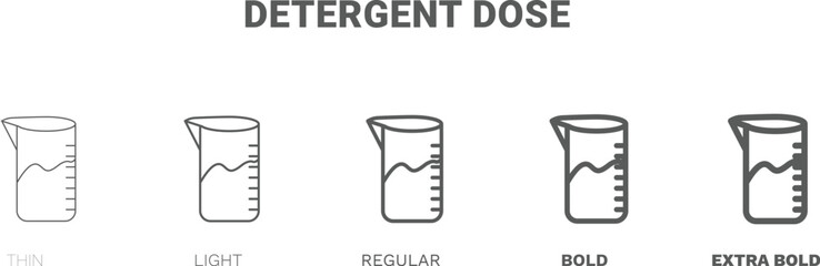 detergent dose icon. Thin, regular, bold and more style detergent dose icon from Hygiene and Sanitation collection. Editable detergent dose symbol can be used web and mobile