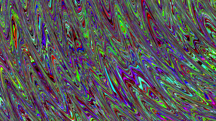 Marbled glitch abstract psychedelic texture, Trippy strip acid pattern. Neon color wavy background	