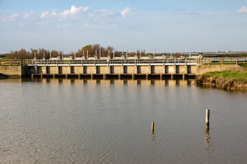 comacchio regional park delta del po lagoon city famous for its archaeological excavations and eel...