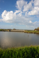 comacchio regional park delta del po lagoon city famous for its archaeological excavations and eel...