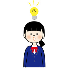 ひらめいた女子学生1