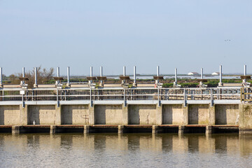 comacchio regional park delta del po lagoon city famous for its archaeological excavations and eel...