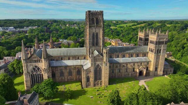 Durham Cathedral is a cathedral in the historic city center of Durham, England, UK. The Durham Castle and Cathedral is a UNESCO World Heritage Site since 1986. 