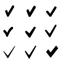  set quality sign, tick 