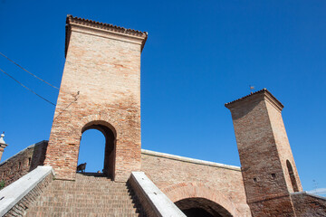 comacchio regional park delta del po lagoon city famous for its archaeological excavations and eel...