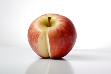 an apple with a bite taken out of it, generative AI