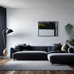 modern living room, created using generative AI
