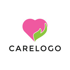 creative love care logo design