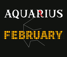 Aquarius February Shirt, Zodiac Aquarius