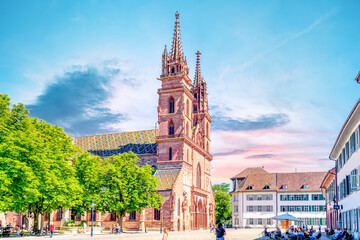 Kirche, Altstadt, Basel, Schweiz 